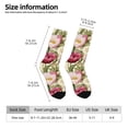 thumbnail image 5 of Yiaed Tulips Flowers Print Great elasticity Crew Socks Sports socks for Men and Women, 5 of 5