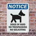 thumbnail image 4 of (2 Pack) Dogs In Yard No Trespassing OSHA Notice Sign 7 Inch X 10 Inch Indoor / Outdoor Rust-Free Aluminum Metal Signs for Workplace, Workshop, and Construction Site, Made in the USA, 4 of 8