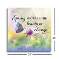 thumbnail image 3 of Spring Beauty Change Butterfly Pink 24 x 24 Glass Wall Hanging Sign, 3 of 4