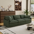 thumbnail image 3 of Cloud Couch, Couches for Living Room with 4 Pillow, 3 Seater Sofa for Bedroom Apartment, Deep Seat Sofa, Green, 3 of 7