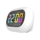 thumbnail image 2 of Reloj despertador digital LED para dormitorio, con espejo RGB, despertador digital de escritorio, función de repetición y luz nocturna RGB, puerto de carga USB, alarmas para adolescentes y niños., 2 of 6