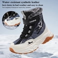 thumbnail image 2 of Botas de senderismo VITUOFLY para niños, cálidas para invierno y nieve, antideslizantes, color gris, 2 of 7