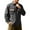 Dark Gray, variant on Men's Casual Shirt Jacket Solid Color Warm Fleece Lined Work Jackets Fashion Lightweight Button Down Outwear with Flap Pockets