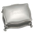thumbnail image 1 of Creative Gifts International 022023 6 in. Nickel Plated Figaro Rectangular Jewelry Box - White, 1 of 4