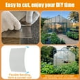 thumbnail image 3 of 14 Pcs 2'x4' Guansu Polycarbonate Greenhouse Panels - Twin-Wall, Waterproof UV Protected (For Backyard/DIY Mini Greenhouses, 2ft×4ft Size), 3 of 6