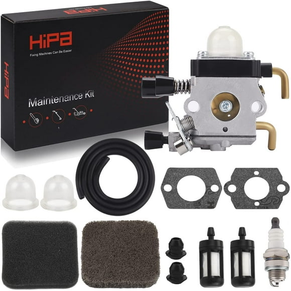 HIPA Carburateur avec Filtre à Air de Kit de Puissance de Carburant pour HS75 HS80 HS85 HS75 HL75K FH75 HT70 HT75 KM80