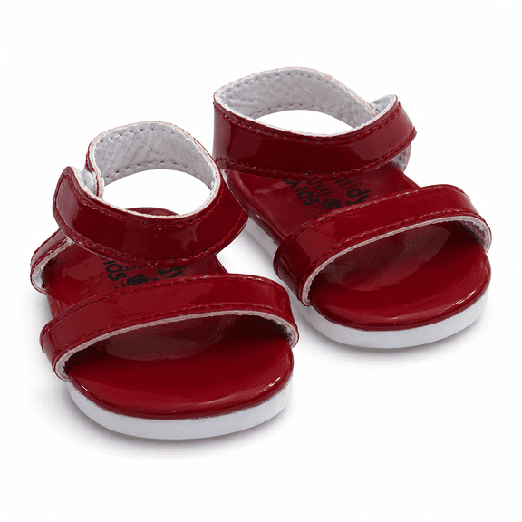 MBD® 18 Inch Doll Shoes- Americana Red Sandals Fits 18 Inch Kennedy and Friends Dolls