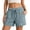 v#30Blue162, variant on Rggeeun Womens Shorts Solid Color Elastic High Waist Relaxed Fit Front Seam With Side Pockets & Adjustable Tie Wide Leg For Beach Surf Cozy Bottoms,Coffee,Xxl