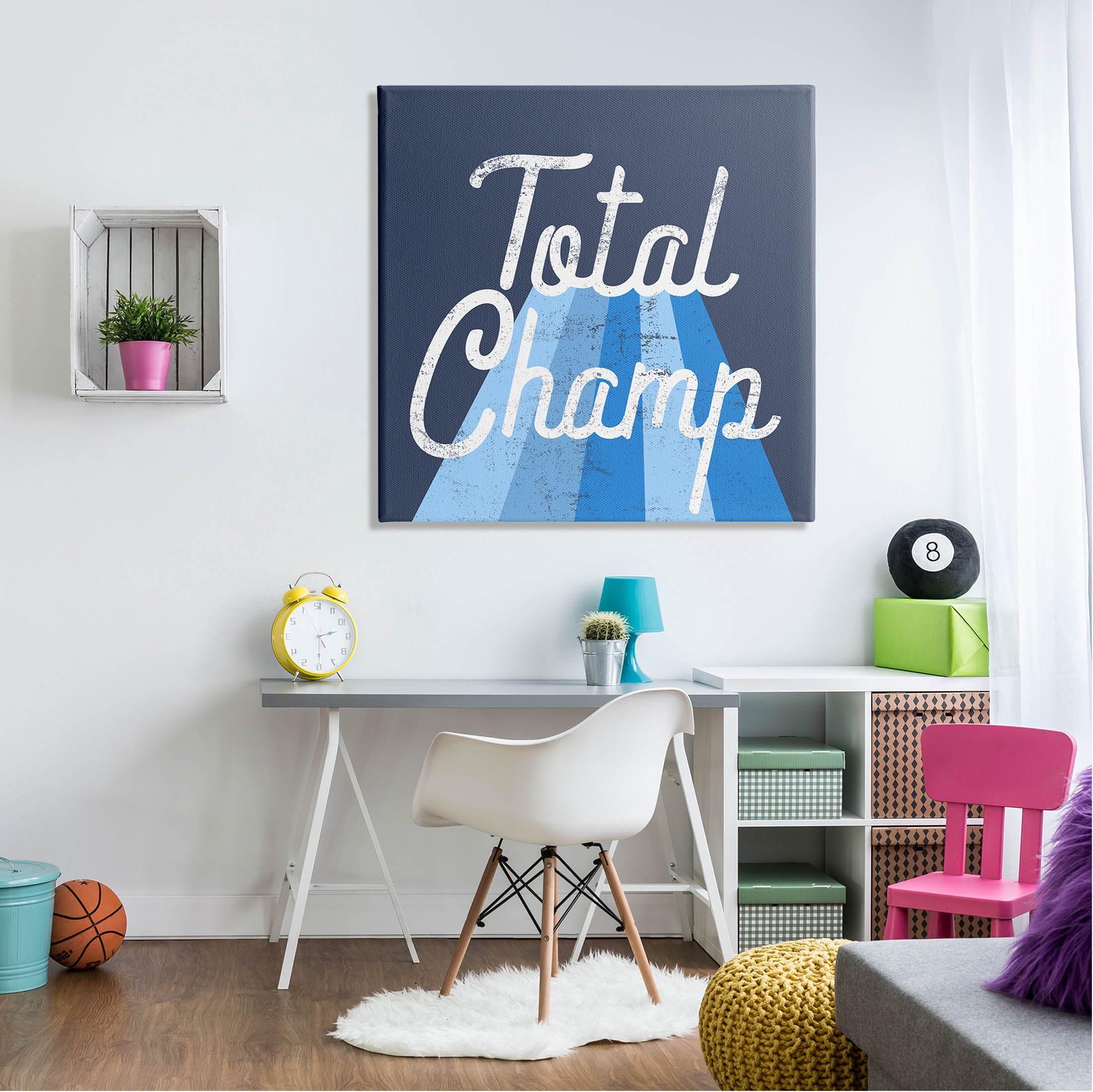 Stupell Industries Total Champ Vintage Stripes Graphic Art Gallery Wrapped Canvas Print Wall Art, Design by Lil' Rue