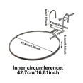 thumbnail image 3 of Nnndbs Wall Mount Pot Holder, Double Hook Flower Pot Bracket with Ring, Heavy Duty Metal Hanger Stand for Balcony Garden Patio, 3 of 4