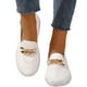 thumbnail image 3 of 2025 Ladies Solid Color Breathable Sneaker Wedges Shoes for Women Mesh Chain Shallow Flat Women's Breathable Mesh Casual Sneaker Casual Sports Shoes, 3 of 6