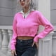 thumbnail image 1 of Suéter corto para mujer, suéter corto para mujer, prendas de punto para mujer, suéter tejido superior para mujer, calidad en la que puedes confiar, 1 of 7