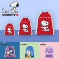 thumbnail image 2 of Bolsa de almacenamiento de dulces con cordón para regalo de fiesta portátil con dibujos animados de Snoopy Charlie Brown para niños y niñas, 2 of 5