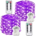 thumbnail image 1 of Control remoto operativo String Light BOSSERN, paquete de 2 unidades, 100 LED, color morado, 1 of 6