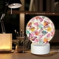 thumbnail image 6 of Balery Butterflies and Roses Pattern Acrylic Night Light Gift with 3 Color ModesTouch-Sensitive LED Lamp Perfect Gift for Mother's Day, Birthday, or Christmas, 6 of 9