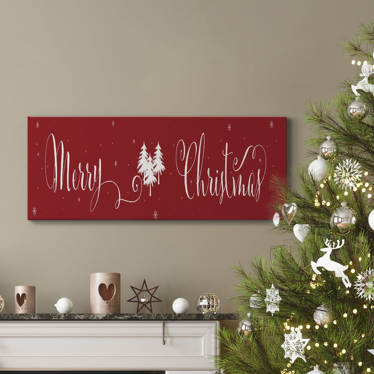 Merry Christmas Premium Gallery Wrapped Canvas - Ready to Hang