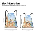 thumbnail image 2 of Zufioo Bluey Sac de Sport Imprimé Sac de Gym à Cordon Lavable en Machine Sac à Dos à Cordon pour Hommes Femmes-Moyen, 2 of 6