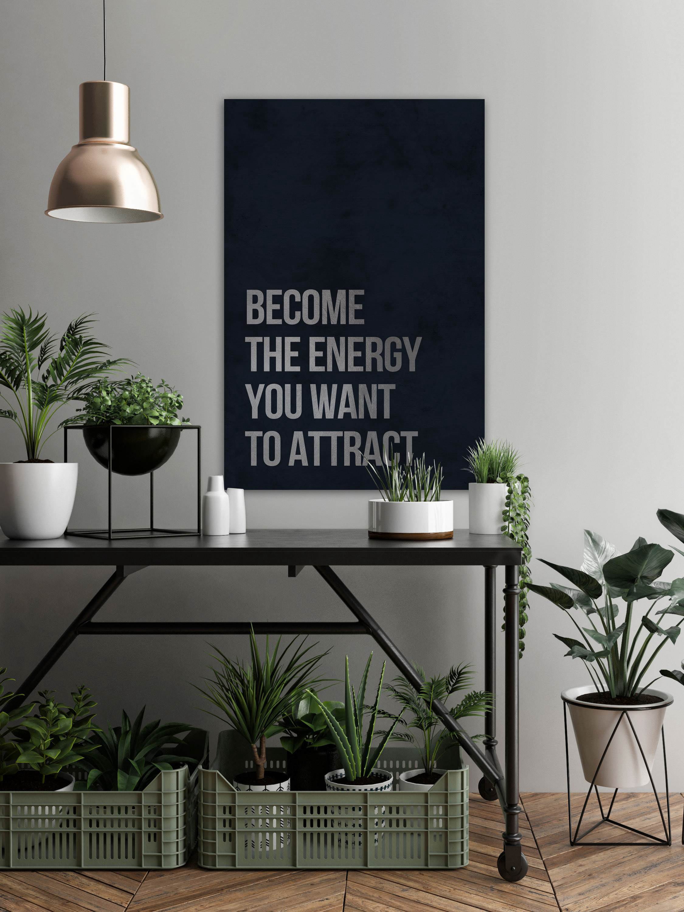Become the Energy Painting Print on Wrapped Canvas
