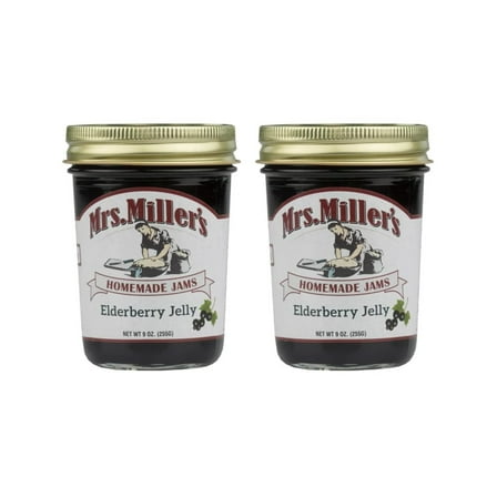 Mrs. Miller's Elderberry Jelly 9 Ounce (Pack of 2)