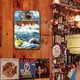 thumbnail image 4 of Placa Metal Vintage Pescadores Tiburones Pintura Hierro Rectangular Arte Pared 20x30cm, 4 of 9