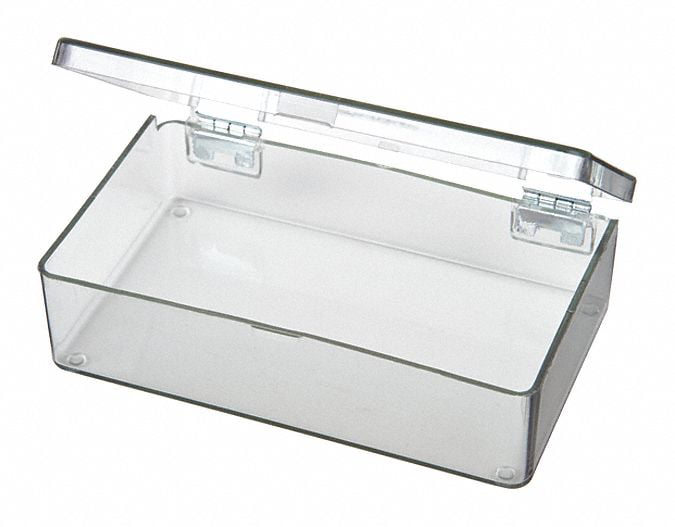 Clear with Blue Tray 10 3/8 x 14 1/4 x 6 1/2 AVT37371 Divided Storage Box 