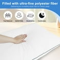 thumbnail image 2 of 20 x 28 in. Hypoallergenic Blue Edged 100% Cotton Queen Hotel Pillow, Easy Care-Queen, 2-Pack, 2 of 7