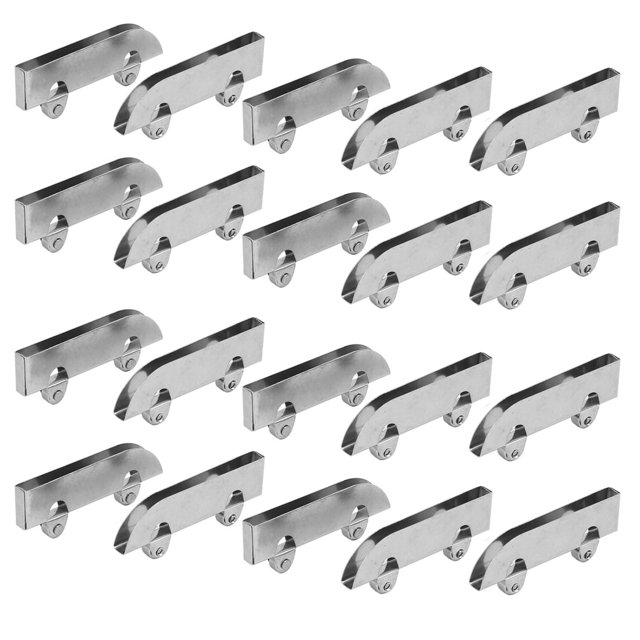 Unique Bargains Rouleaux Coulissants pour Porte Vitrine Roues à Poulies 60x6x23mm 20 Pcs