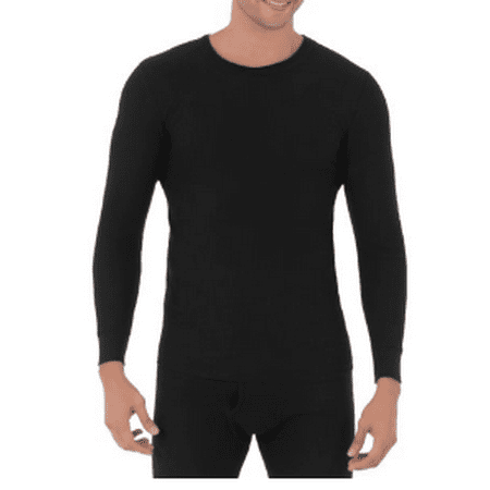 Polypropylene Base Layer - Fruit of The loom Big Men's Soft Waffle Waffle Baselayer Crew Neck Top Thermal underwear for Men