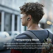 TOZO NC2 Noise Cancelling Earbuds Wireless, Bluetooth in-Ear Detection Headphones, 42H Play, ENC Mic Clear Calls, Stereo Bass, IPX6 Waterproof, Transparency Mode, Wireless Charging, One-Step Pairing