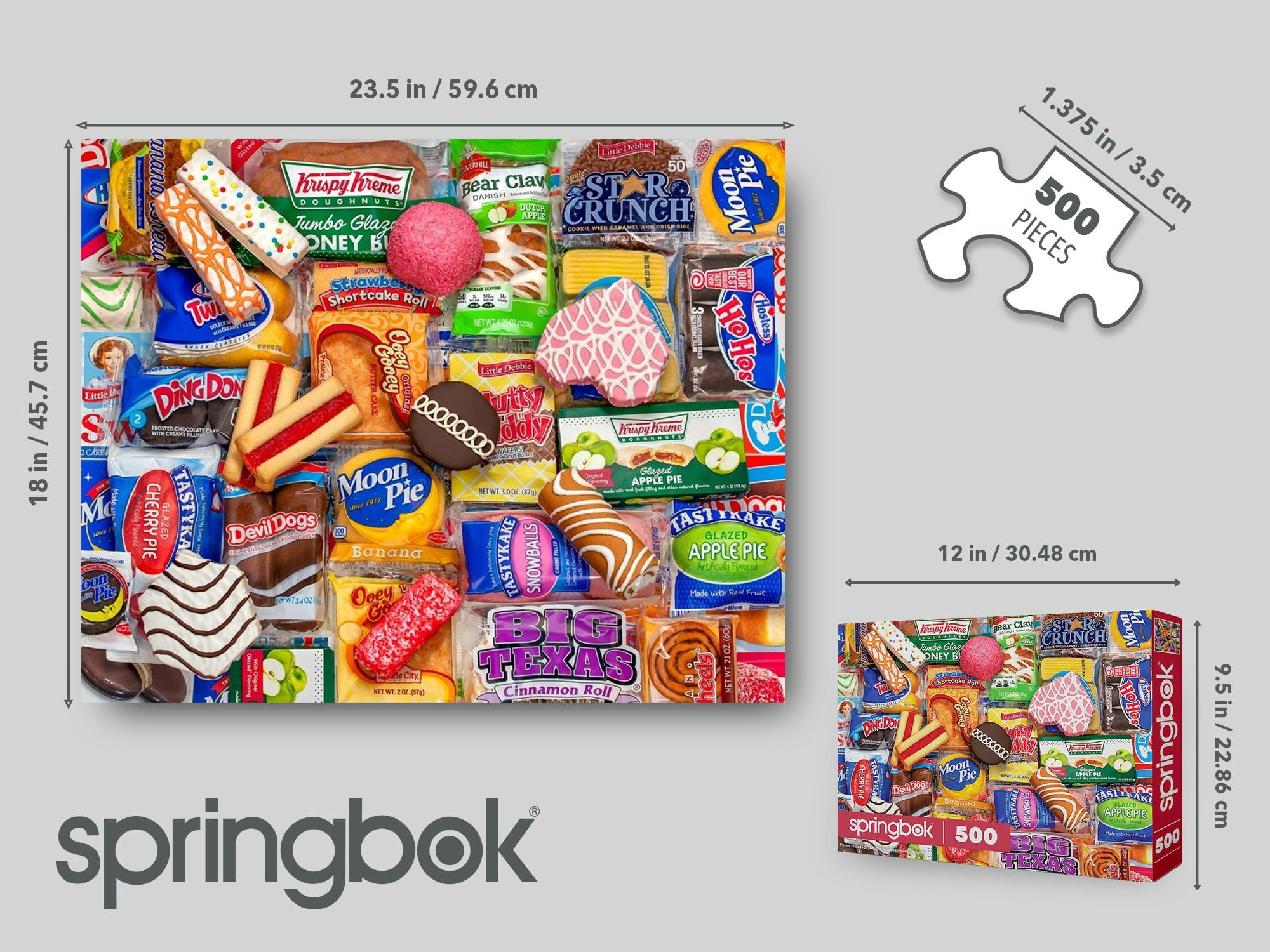 Sweet Tooth 500 Piece Jigsaw Puzzle - Colorful Assortment of Your