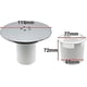 thumbnail image 3 of Shower Drain, 90mm/115mm Shower Drain, Shower Siphon Cover Replacement, Universal Shower Drain Cover, Chrome Shower Outlet Cover, 3 of 4