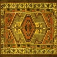thumbnail image 1 of Ahgly Company Indoor Square Persian Yellow Traditional Area Rugs, 4' Square, 1 of 4