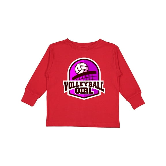 Inktastic Volleyball Girl Girls Long Sleeve Toddler T-Shirt