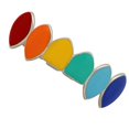 thumbnail image 1 of Rainbow 7 Colors Hip Hop Teeth Jewelry Halloween Decorative Braces, 1 of 3
