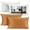 Rust, variant on Clara Clark Plush Solid Decorative Microfiber Square Throw Pillow Cover with Throw Pillow Insert for Couch, Rust, 16"x16"", 4 Piece Decorative Soft Throw Pillow Set