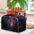 thumbnail image 4 of UNICEU Black Cat Print 2 Slice Toasters Cover Dust Proof Bread Maker Cover Kitchen Small Appliance Dust Protector Home Decoration, 4 of 7