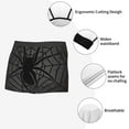 thumbnail image 3 of Logiee Black Spider On Web 1 Print Mens Boxer Briefs,Boxer Briefs for Men,Breathable Stretch Underwear,Boys Boxer Briefs-X-Large, 3 of 5