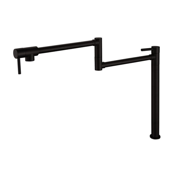 Solid Brass Deck Mounted Double-Jointed Pot Filler Kitchen Sink Faucet Cold Water Only Tap ,High Water Flow Rate