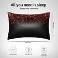 thumbnail image 6 of Bingfone Red Glitter1 Print Satin Pillowcase for Hair - Standard Size with Zipper Silky & Soft Pillow Covers,20x30 inches, 6 of 8