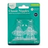 (2 pack) (2 Pack) Evenflo Feeding Classic Standard Neck BPA-Free Silicone Medium Flow Nipples - 3 Months+, 4 Pack