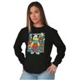 thumbnail image 4 of Smurfette Cute Kung Fu Smurf Otaku Women's Long Sleeve T Shirt Brisco Brands S, 4 of 6