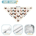 thumbnail image 6 of Dog Bandana 1 Pack,White Chicken Orange Flower Pattern Bandanas for Dogs,Cat Bandana,Small/ Large Dog Bandana 2 Size,Dog Bandanas Girl Boy, 6 of 6