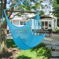 thumbnail image 3 of Hanging Chair Hammock Chair Swing (500 lbs Max) - Comfortable Hanging Rope Swing for Bedroom， Outdoor Patio, Porch, Deck - Indoor and Outdoor - Sturdy Steel Bar, 3 of 8