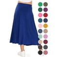 thumbnail image 3 of Stretch Is Comfort Girl's A-Line Ankle Length Skirt Royal Blue X-Large, 3 of 5