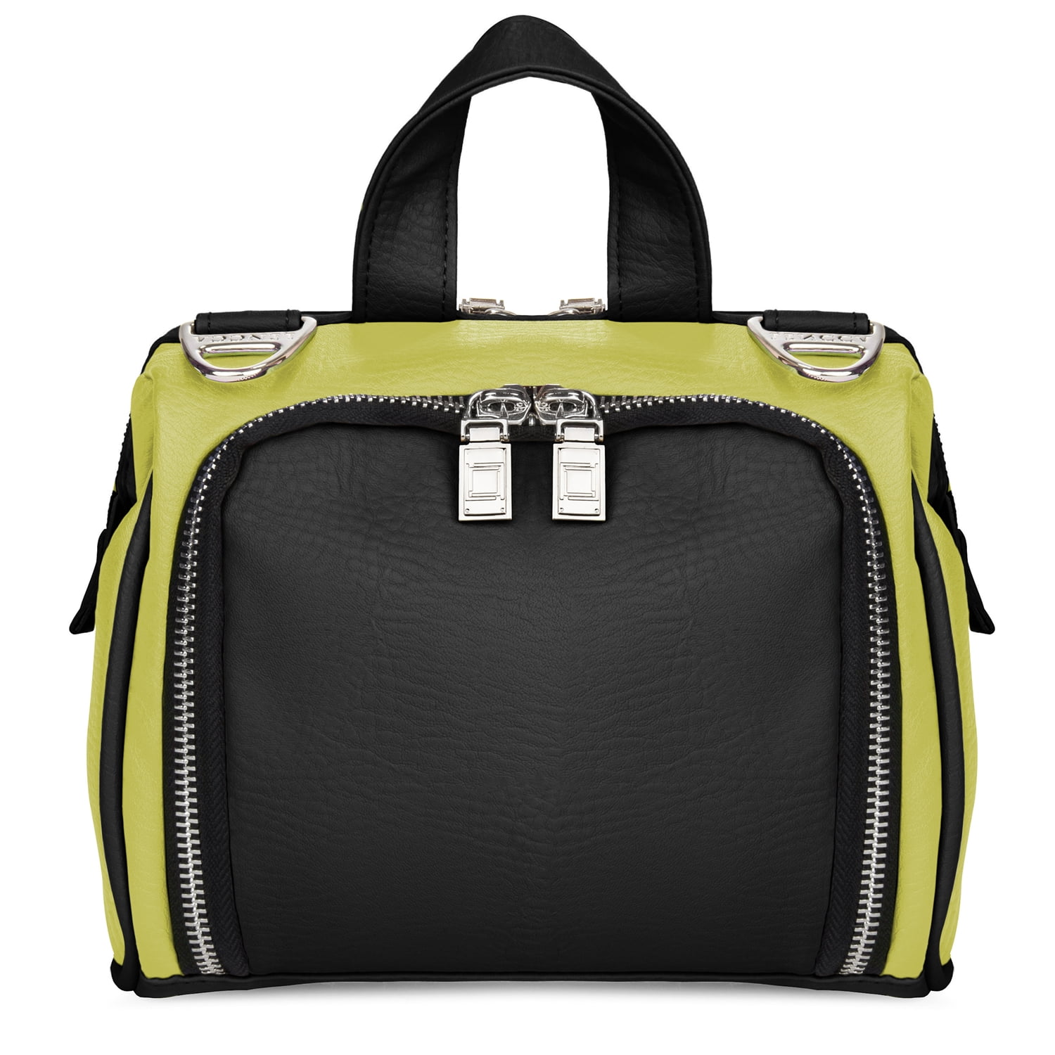 LENCCA Olive Protective Photographer's Travel Satchel Bag with Adjustable Shoulder Strap, Fits up to 7" x 7.75" Cameras