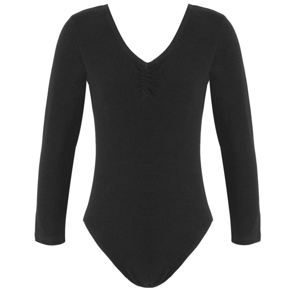 MSemis Kids Girls Classic Long Sleeves Leotards Ballet Dance Bodysuit
