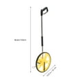thumbnail image 2 of ELAYARD Roue de Mesure de Distance Portable en Acier Inoxydable Caoutchouc Design Ergonomique pour Mesure Précise de la Longueur Couleur Assortie, 2 of 8