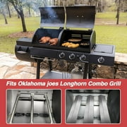 Grill Parts for Oklahoma Joe's Longhorn Combo 3-Burner Charcoal/Gas Smoker,Heat Plate Shield and Burner for Oklahoma Joes