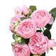 thumbnail image 4 of Toystoory Ramo de flores artificiales de peonía de seda rosa de 30cm, 5 cabezas grandes y 4 brotes, flores falsas baratas para decoración de boda en Flores artificiales rosado Toystoory HA6434-03B, 4 of 6