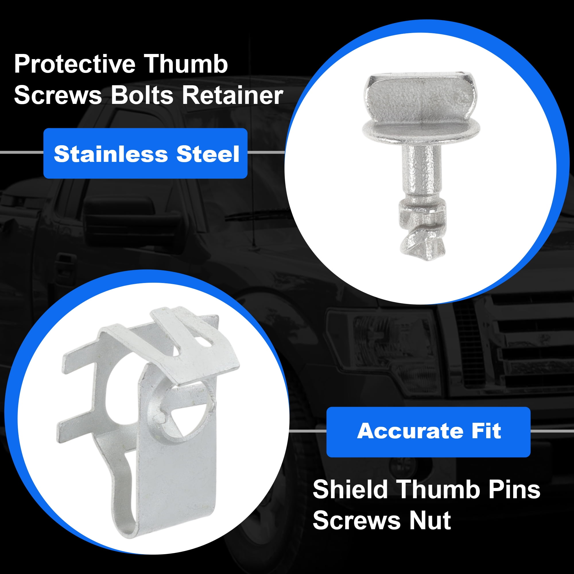 Unique Bargains Engine Cover Retainers for Ford F150 Explorer Flex Taurus